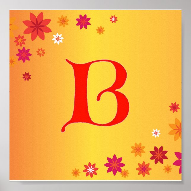 Póster Poster de letra B (Frente)