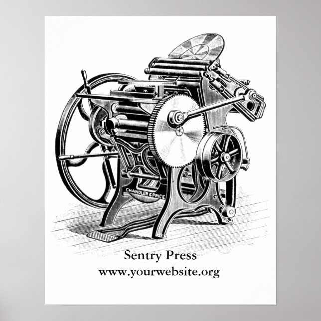 Póster Poster de letras Chandler & Price (Frente)