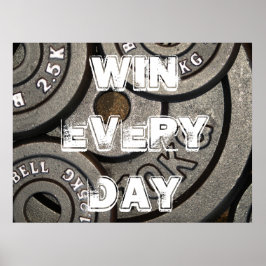 Póster Poster de Levantamiento y Formación de Peso Motiva