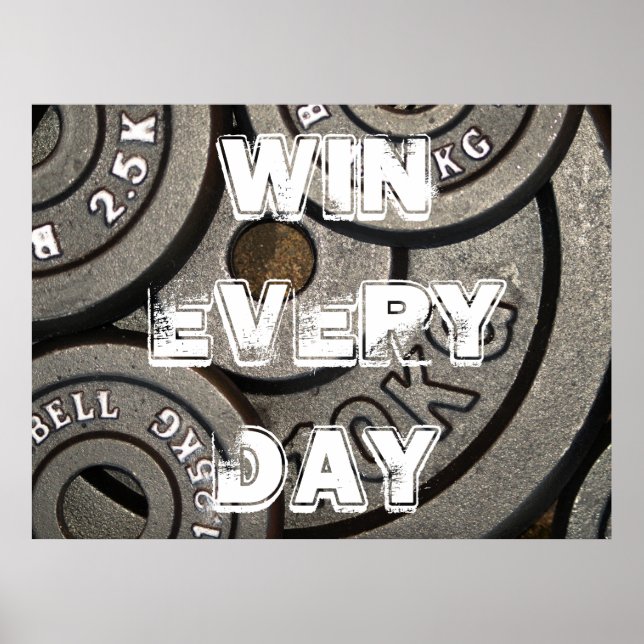 Póster Poster de Levantamiento y Formación de Peso Motiva (Frente)