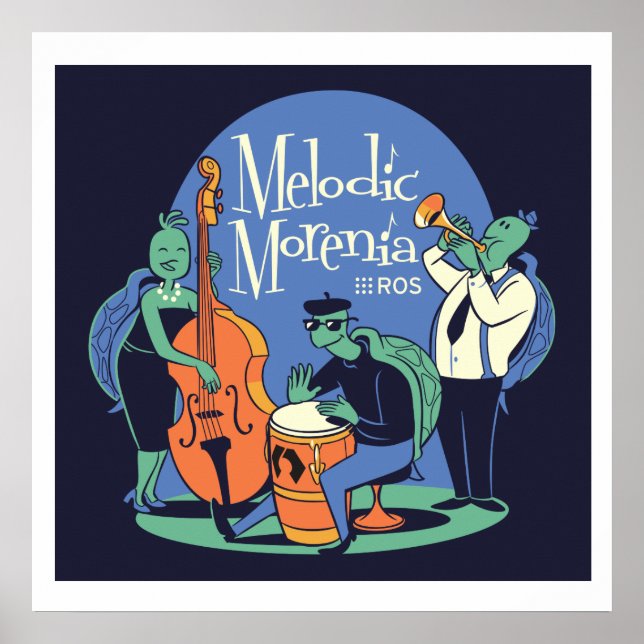 Póster POSTER de liberación de ROS Melodic Morenia (Frente)