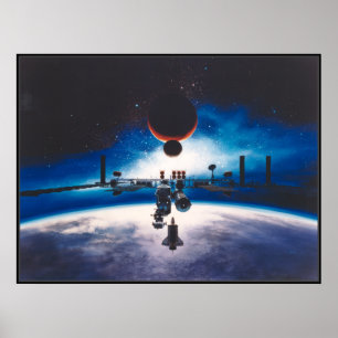 Póster Poster de Libertad de Estación Espacial