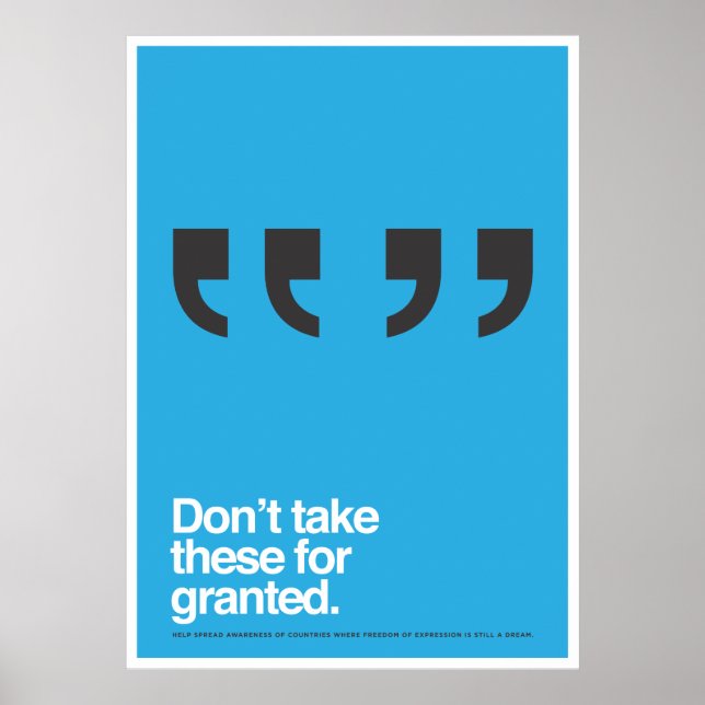 Póster Poster de Libertad de Expresión (Frente)