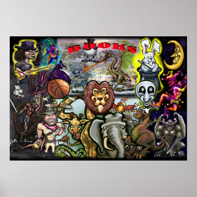 Póster Poster de libros (Frente)