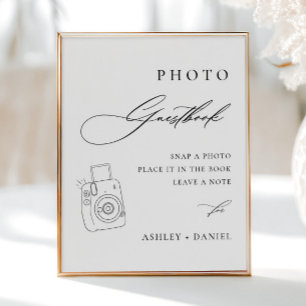 Póster Poster de libros de fotografía Boda moderna