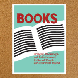 Póster Poster de libros y lectura