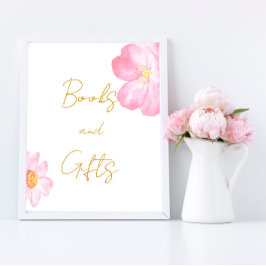 Póster Poster de Libros y Regalos Rosa