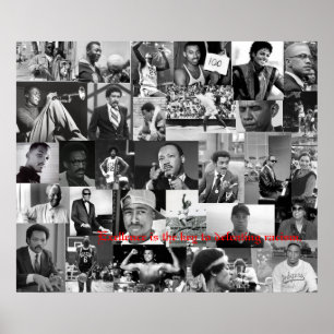 Póster Poster de líderes afroamericanos