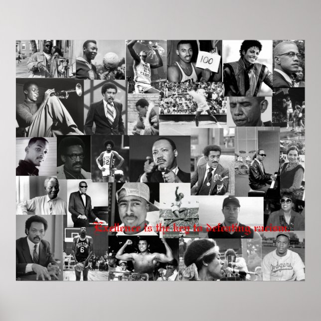Póster Poster de líderes afroamericanos (Frente)