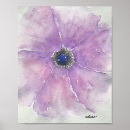 Póster Poster de lienzo de pasión púrpura (8x10)