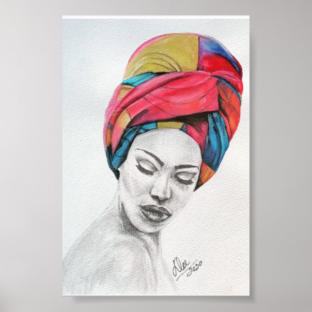 Póster POSTER de lienzo premium QUEENIFICENT (4x6) (Frente)