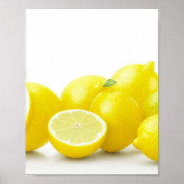 Póster Poster de limones de Wall Art