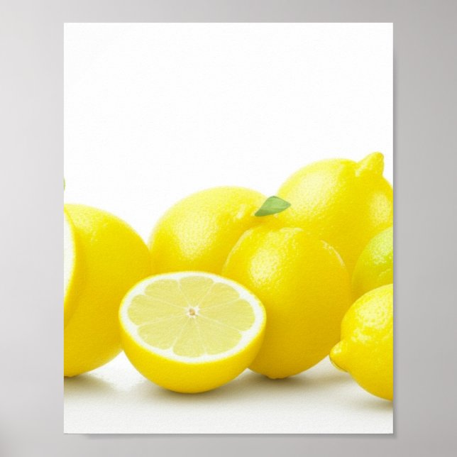 Póster Poster de limones de Wall Art (Frente)