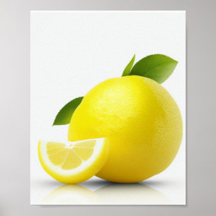 Póster Poster de limones de Wall Art