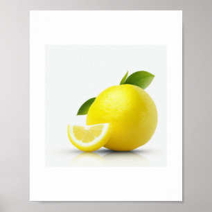Póster Poster de limones de Wall Art