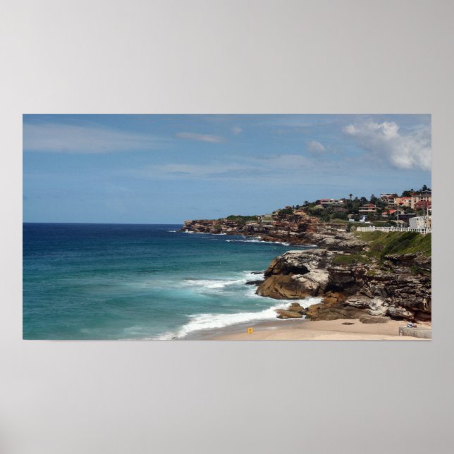 Póster Poster de línea costera de Australia (Frente)