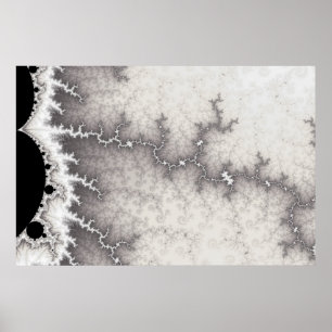 Póster Poster de línea de falla de plata