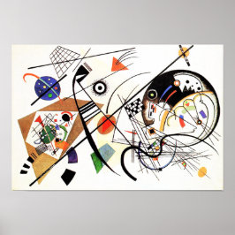 Póster Poster de línea transversal de Kandinsky
