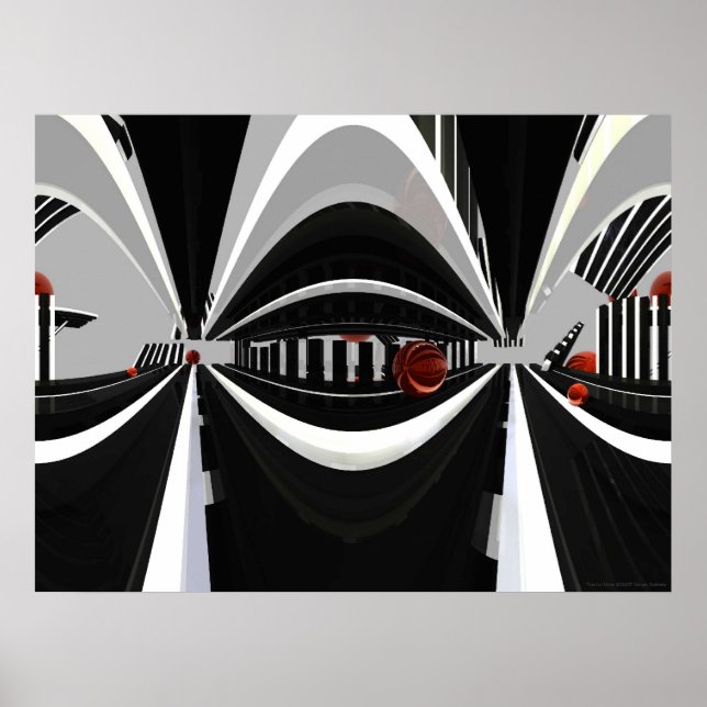 Póster Poster de líneas paralelas (Frente)