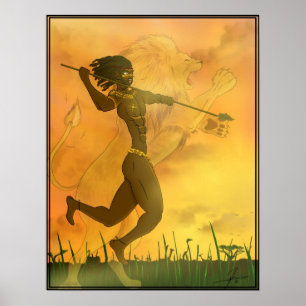 Póster Poster de Lion Warrior