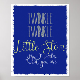 Póster Poster de Little Star Silver y nubes