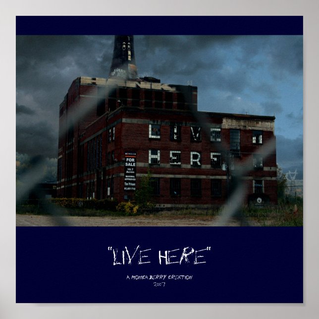 Póster poster de "Live Here" (Frente)