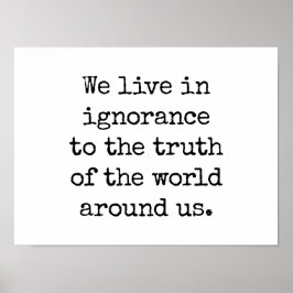 Póster Poster de Live In Ignorance