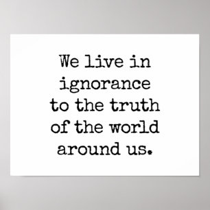 Póster Poster de Live In Ignorance