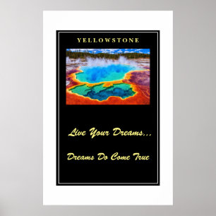 Póster Poster de Live Your Dreams Yellowstone
