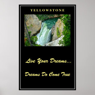 Póster Poster de Live Your Dreams Yellowstone