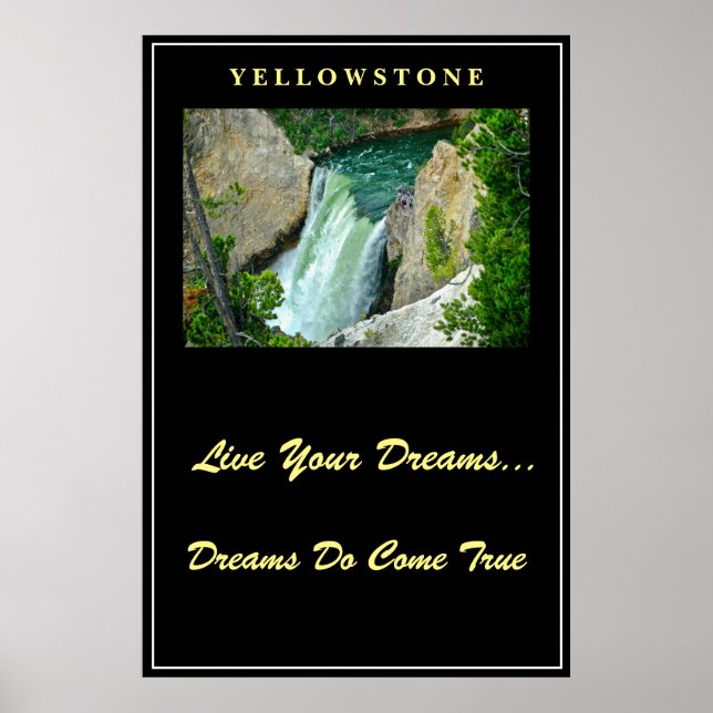 Póster Poster de Live Your Dreams Yellowstone (Frente)