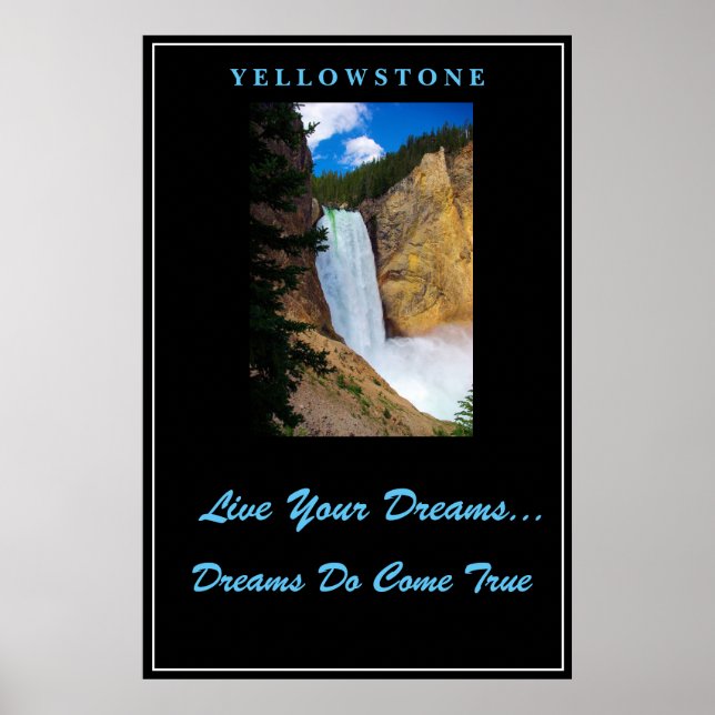 Póster Poster de Live Your Dreams Yellowstone (Frente)