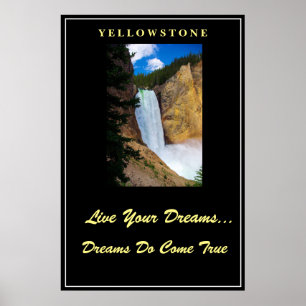Póster Poster de Live Your Dreams Yellowstone