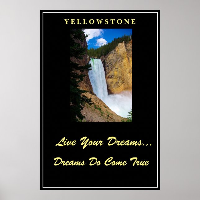 Póster Poster de Live Your Dreams Yellowstone (Frente)