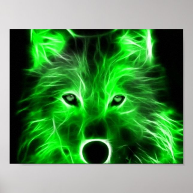 Póster poster de lobo verde de Guay (Frente)