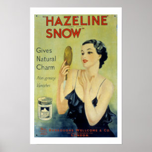 Póster Poster de loción de maquillaje de nieve veneciana 