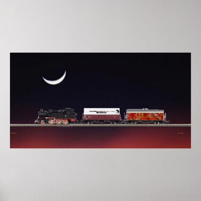 Póster Poster de locomotora de licitación (Frente)