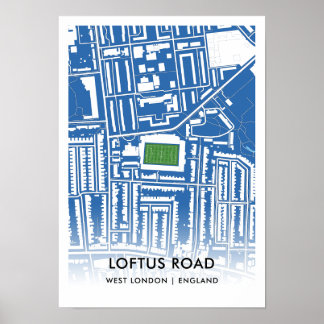Póster Poster de Loftus Road - Hogar de Rangers del Queen