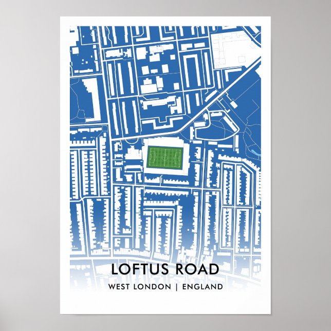 Póster Poster de Loftus Road - Hogar de Rangers del Queen (Frente)