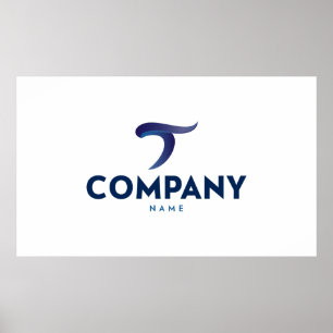 Póster poster de logotipo de personalizado