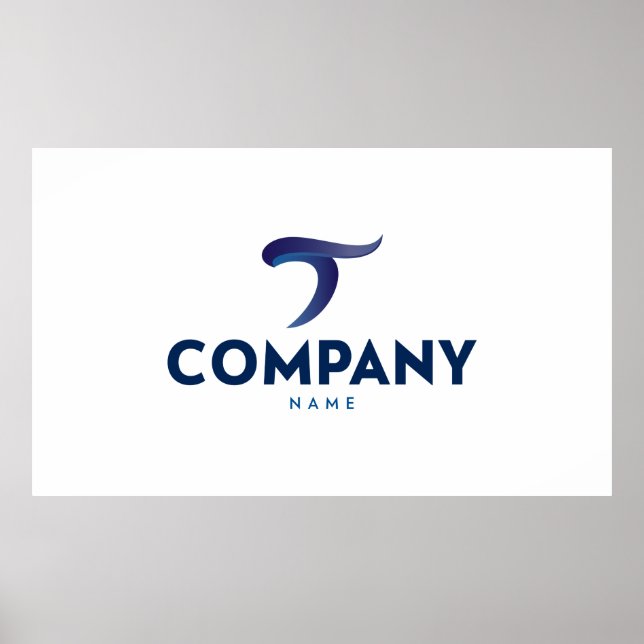 Póster poster de logotipo de personalizado (Frente)