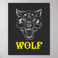 Poster de logotipos y Rótulos Wolf