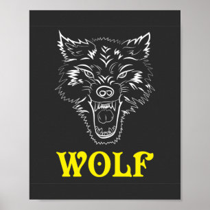 Póster Poster de logotipos y Rótulos Wolf