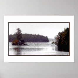 Póster Poster de Loon Island Misty Mindscape