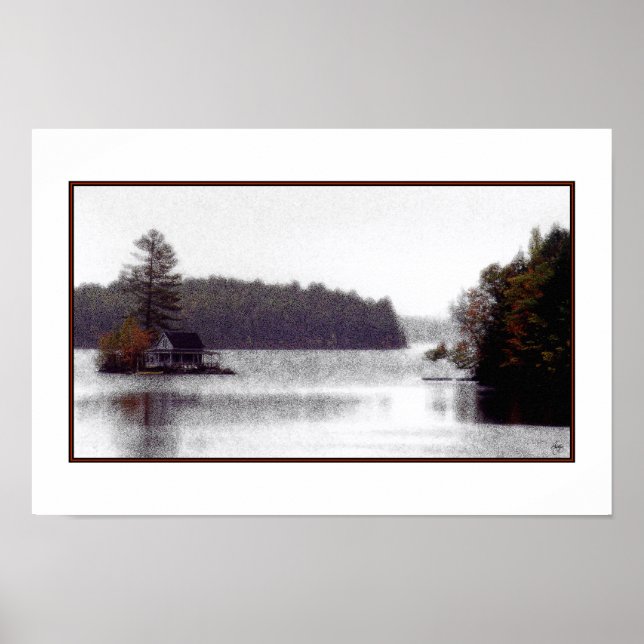 Póster Poster de Loon Island Misty Mindscape (Frente)