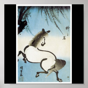 Póster Poster de los 1830's de pintura japoneses de la C.