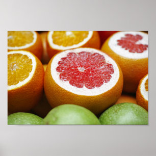 Póster Poster de los agrios de la naranja de sangre