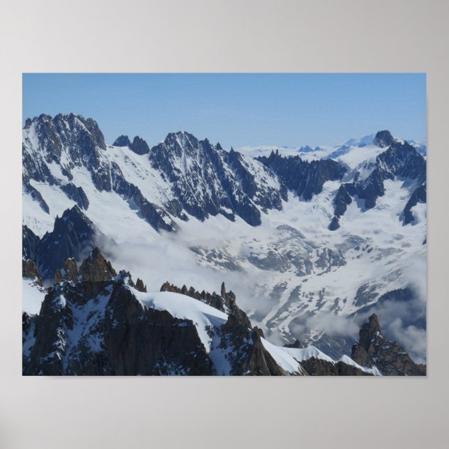 Póster Poster de los Alpes Franceses (Frente)