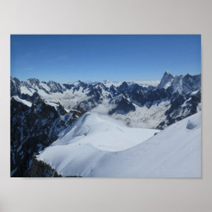 Póster Poster de los Alpes franceses Chamonix