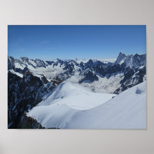 Póster Poster de los Alpes franceses Chamonix (Frente)